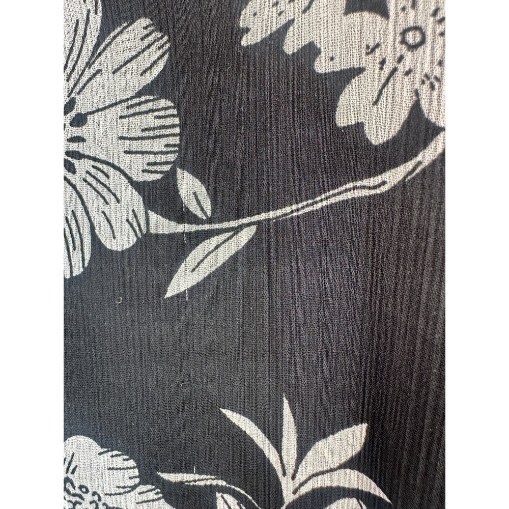 J.Crew Mercantile Floral Tiered Maxi Dress Chiffon J4263 Black & White Size 14 - Picture 6 of 15